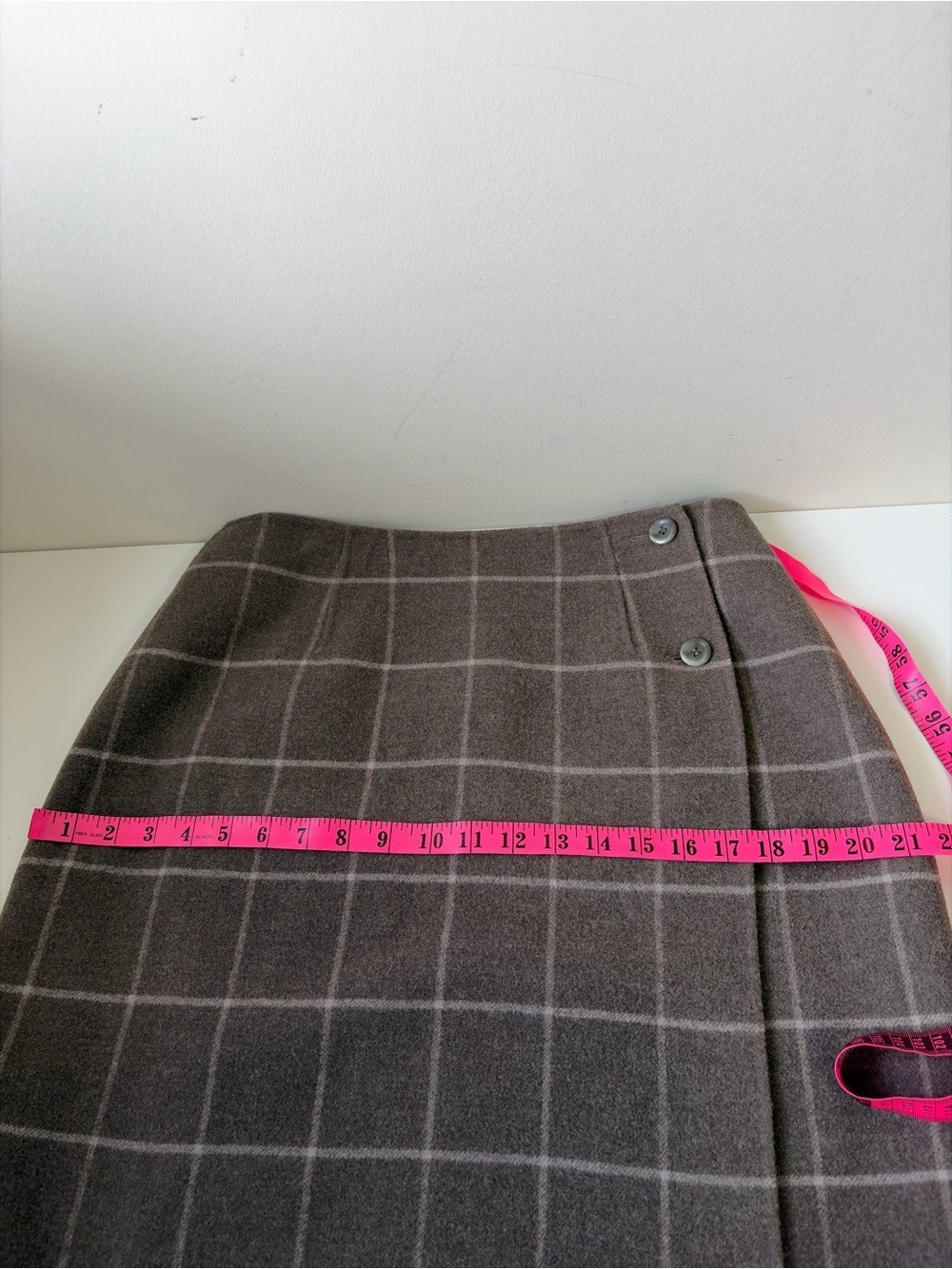 Vintage 90’s  Pendleton 100% Merino Wool Wrap Skirt Size 12 - Picture 8 of 8